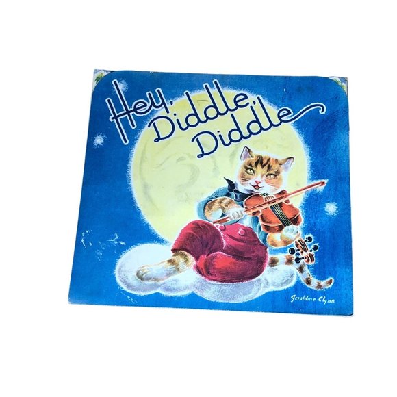 Vintage Geraldine Clyne Hey Diddle Diddle Pop Up Nursery Rhyme Children Book 194 - Picture 3 of 9